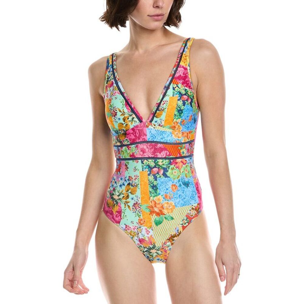 Monte And Lou Womens  Multi Fit V One-Piece, Pink